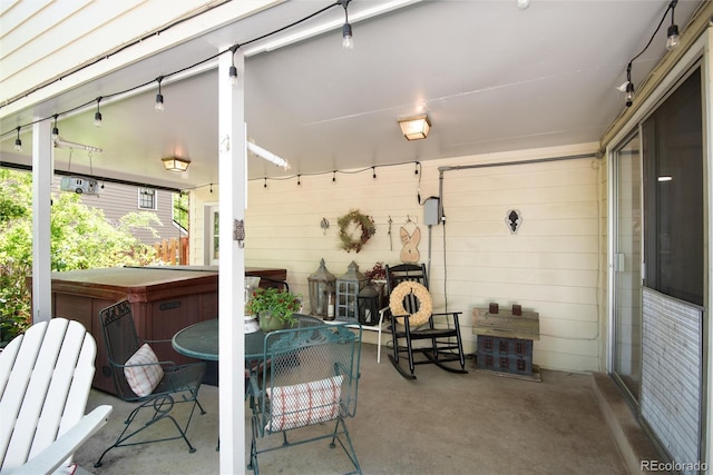 6624 S Sycamore St, Littleton, CO 80120 - view of patio featuring a hot tub