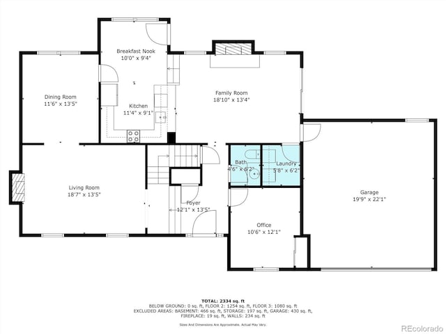 6624 S Sycamore St, Littleton, CO 80120 - property floor plan