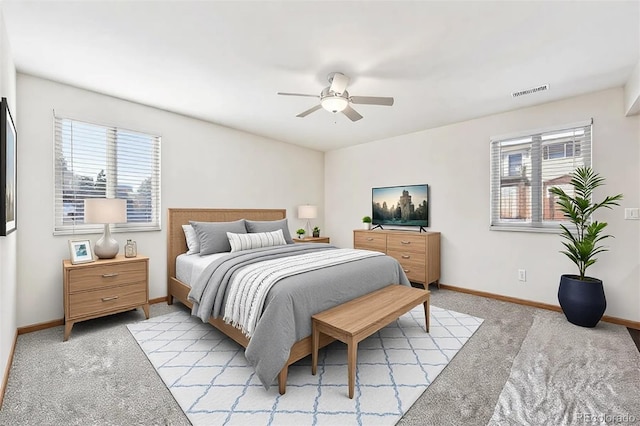 1843 S Pierson Ct, Lakewood, CO 80232 - bedroom with light carpet and a ceiling fan