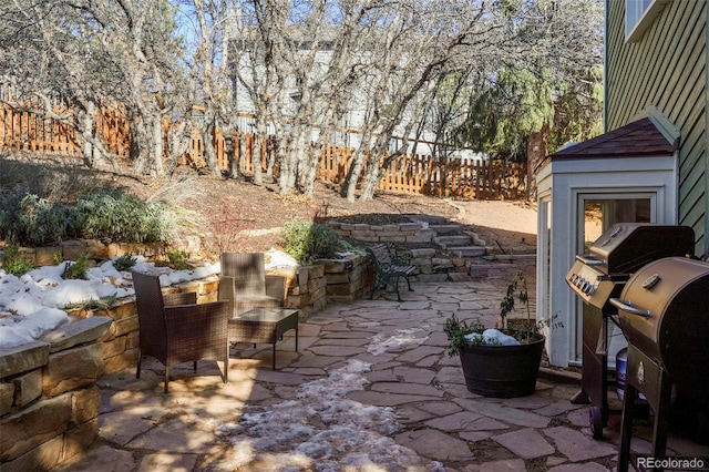 view of patio / terrace with grilling area