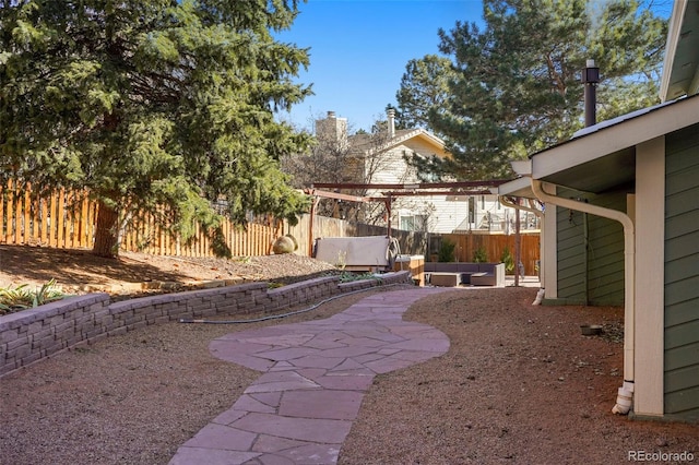 view of yard with a patio