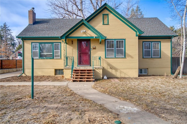 view of bungalow-style house