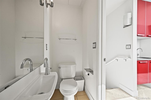 2565 Champa St, Denver, CO 80205 - bathroom with toilet and tile patterned flooring