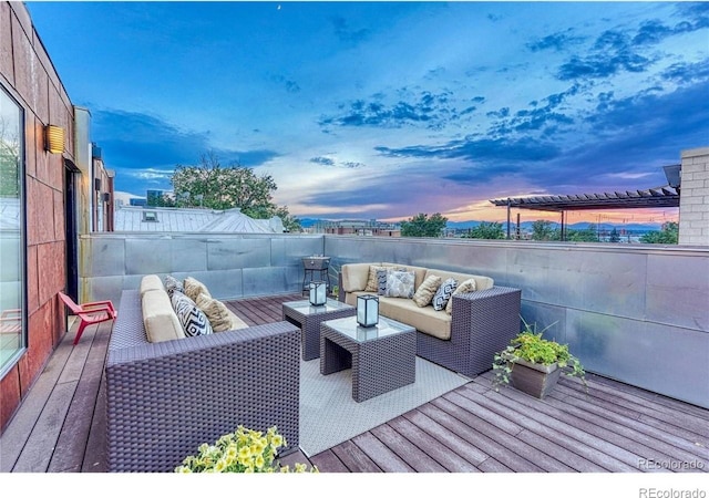 2565 Champa St, Denver, CO 80205 - deck with an outdoor hangout area