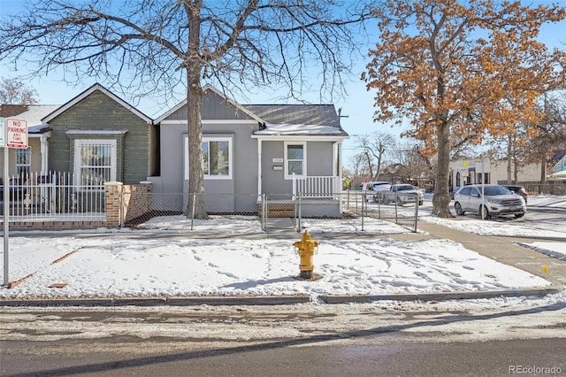 view of front of home