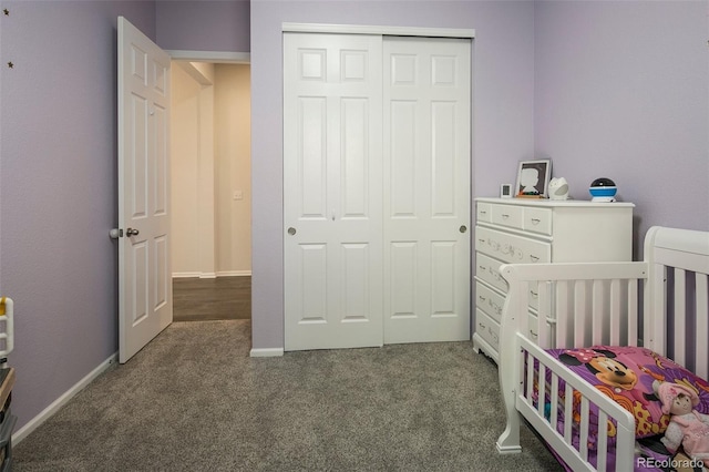 4722 S Netherland St, Centennial, CO 80015 - carpeted bedroom with a crib and a closet
