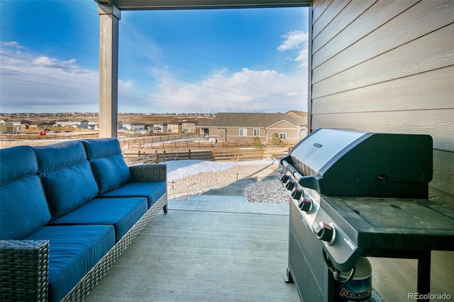 4722 S Netherland St, Centennial, CO 80015 - view of patio / terrace with outdoor lounge area and area for grilling