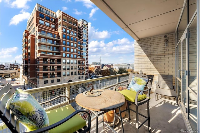 view of balcony