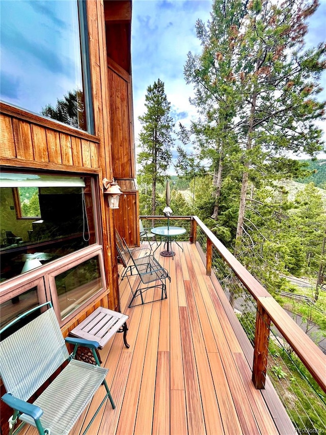 12191 Tecumseh Trl, Conifer, CO 80433 - view of wooden terrace
