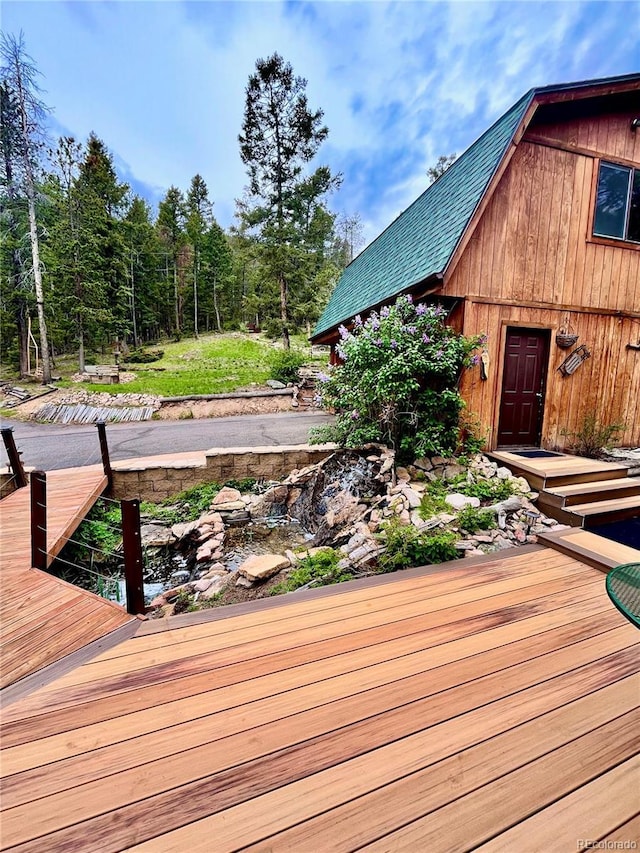 12191 Tecumseh Trl, Conifer, CO 80433 - view of deck