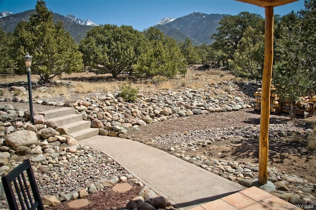 3713 Enchanted Way, Crestone, CO 81131 - exterior space with a mountain view