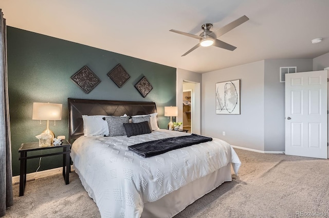8695 Torrey St, Arvada, CO 80007 - bedroom with carpet floors, baseboards, and a ceiling fan