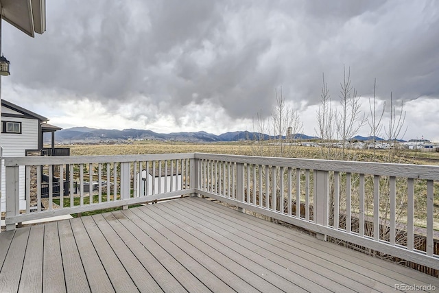 8695 Torrey St, Arvada, CO 80007 - deck featuring a mountain view