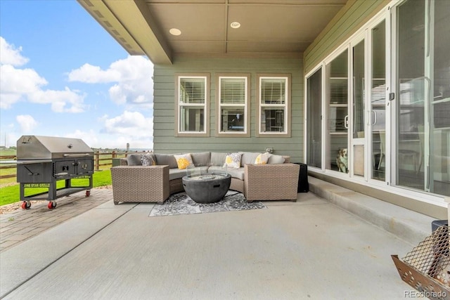 19409 W 88th Dr, Arvada, CO 80007 - view of patio featuring outdoor lounge area and grilling area