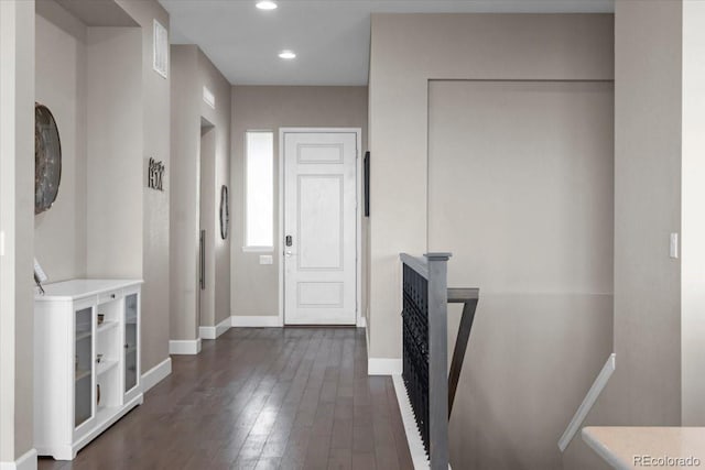 19409 W 88th Dr, Arvada, CO 80007 - entryway featuring dark wood-style floors and recessed lighting