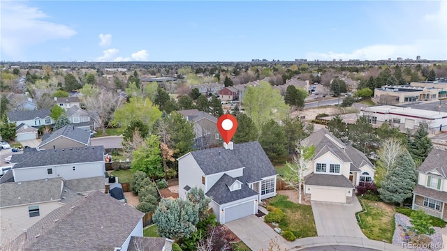 aerial perspective of suburban area