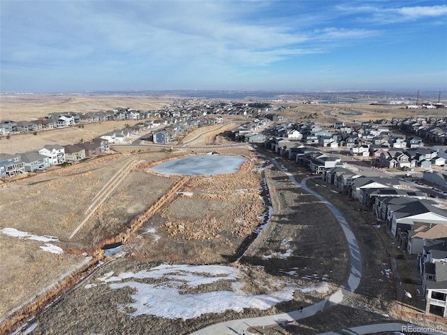 bird's eye view featuring a residential view