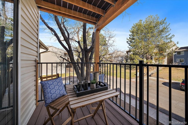 view of balcony