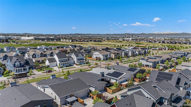 10179 E 59th N Pl, Denver, CO 80238 - aerial view of residential area featuring mountains