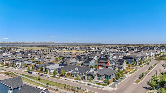 10179 E 59th N Pl, Denver, CO 80238 - aerial view of residential area featuring mountains