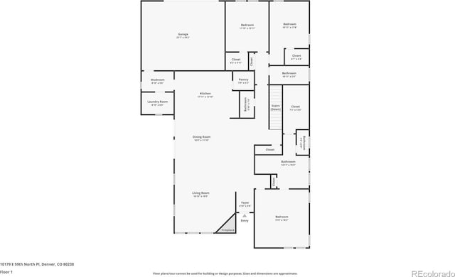 10179 E 59th N Pl, Denver, CO 80238 - floor plan / room layout