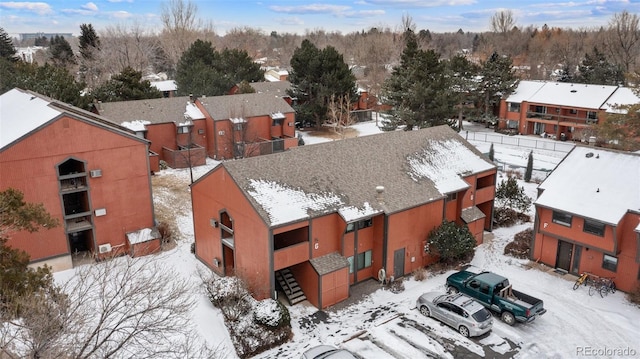 1625 W Elizabeth St Unit G2, Fort Collins, CO 80521 - view of snowy aerial view