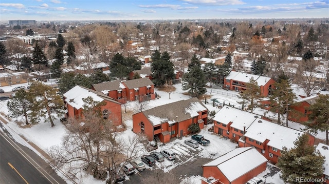 1625 W Elizabeth St Unit G2, Fort Collins, CO 80521 - view of snowy aerial view