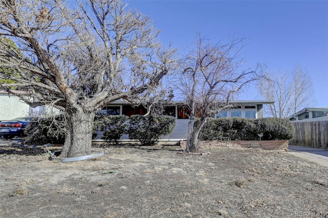 view of front of home