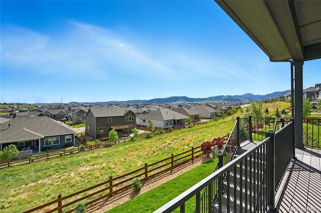 18212 W 95th Pl, Arvada, CO 80007 - balcony featuring a residential view and a mountain view