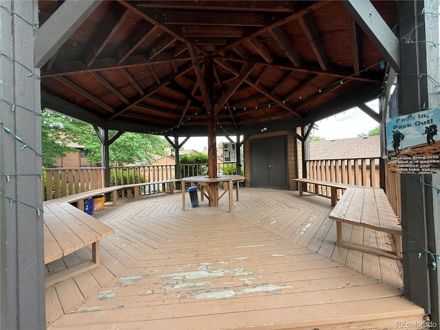 9410 W 89th Cir, Broomfield, CO 80021 - wooden terrace featuring a gazebo