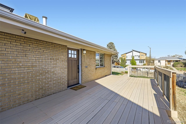 951 Tennyson St, Denver, CO 80204 - wooden terrace with a residential view