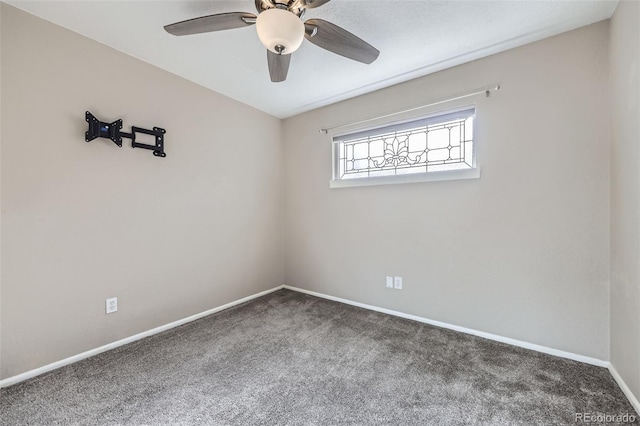 951 Tennyson St, Denver, CO 80204 - spare room featuring baseboards, carpet flooring, and ceiling fan