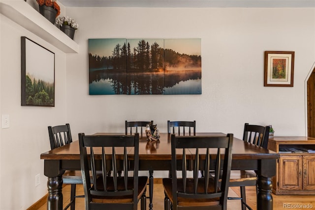 dining room featuring baseboards