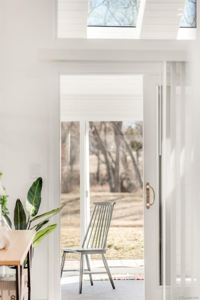 view of doorway to outside