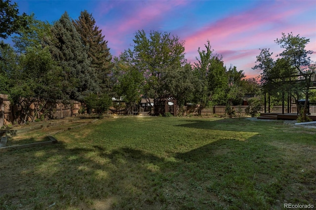 308 Oswego St, Aurora, CO 80010 - view of yard at dusk