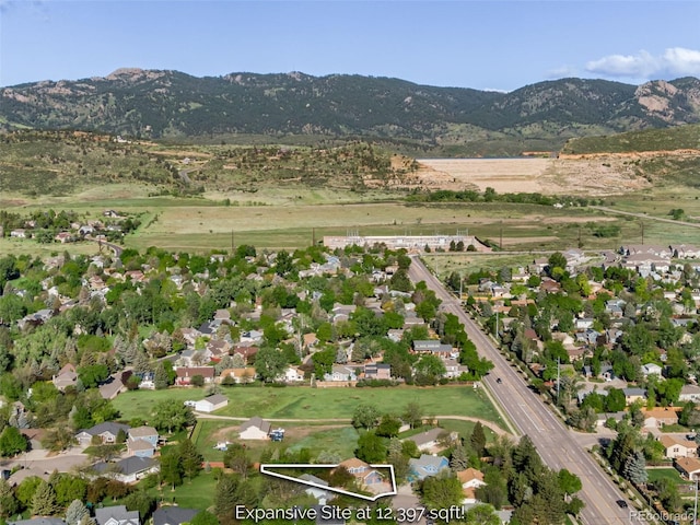 2613 Fox Run Ct, Fort Collins, CO 80526 - aerial view of property and surrounding area with mountains