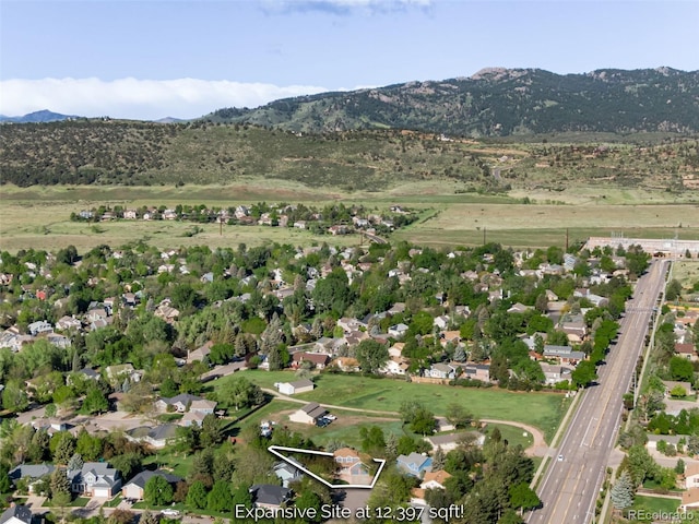 2613 Fox Run Ct, Fort Collins, CO 80526 - aerial view of residential area featuring a mountain backdrop