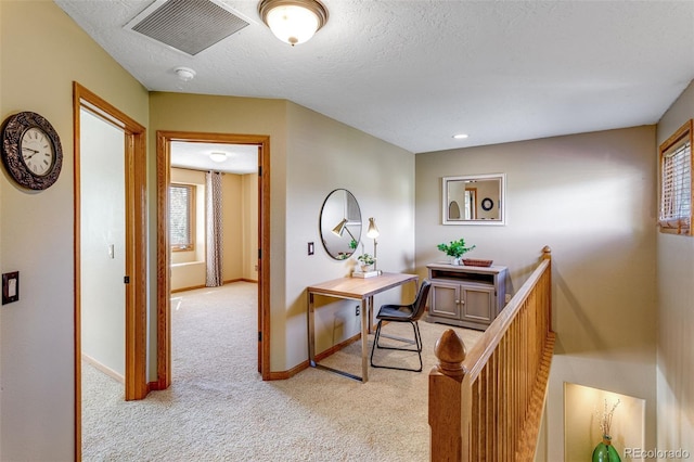 2613 Fox Run Ct, Fort Collins, CO 80526 - office with light carpet, baseboards, and a textured ceiling