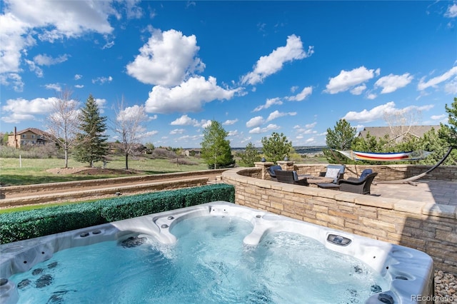 exterior view of a jacuzzi
