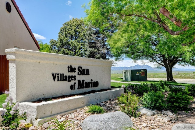 11358 W 85th Pl Unit E, Arvada, CO 80005 - community / neighborhood sign featuring a mountain view