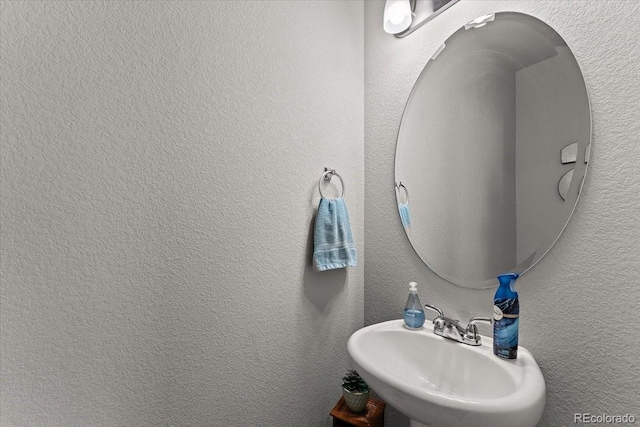 bathroom with a sink