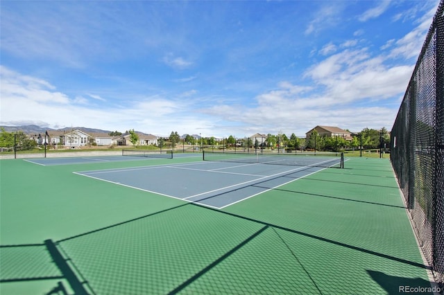9139 Flora St, Arvada, CO 80005 - view of tennis court with community basketball court