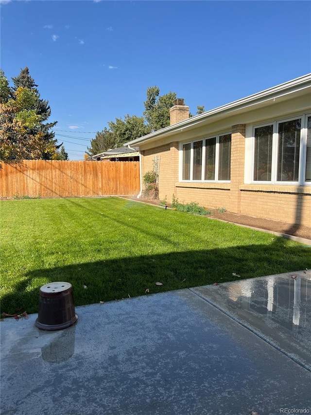 view of yard featuring a patio area