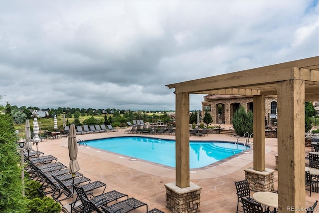 community pool featuring a patio