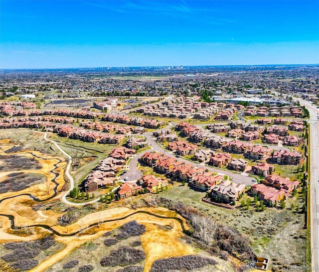 9588 Firenze Way, Highlands Ranch, CO 80126 - aerial overview of property's location featuring nearby suburban area