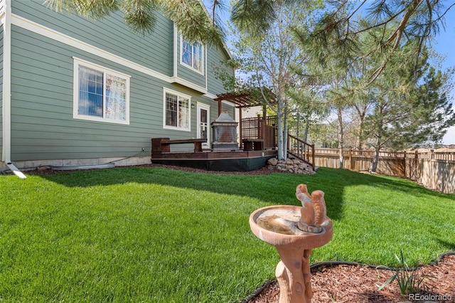 22 Apache Plume St, Brighton, CO 80601 - view of yard featuring a deck