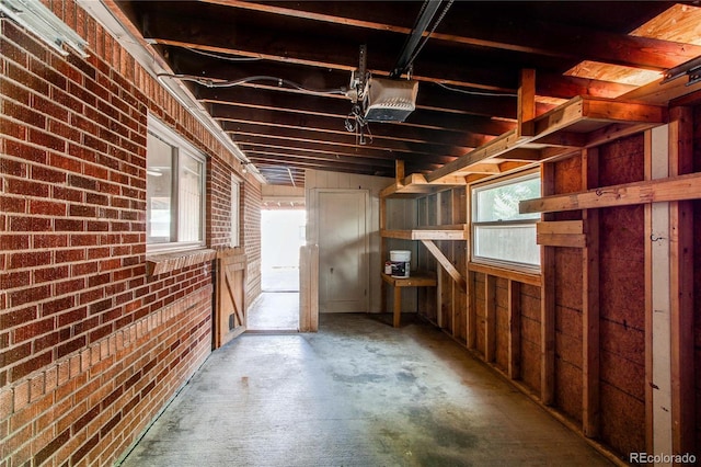 9150 Lilly Ct, Thornton, CO 80229 - below grade area featuring brick wall