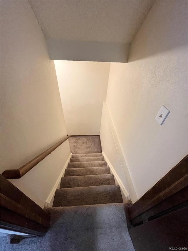 17969 E Brown Pl, Aurora, CO 80013 - stairway with carpet flooring and baseboards