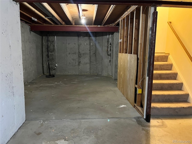 17969 E Brown Pl, Aurora, CO 80013 - unfinished basement featuring stairs