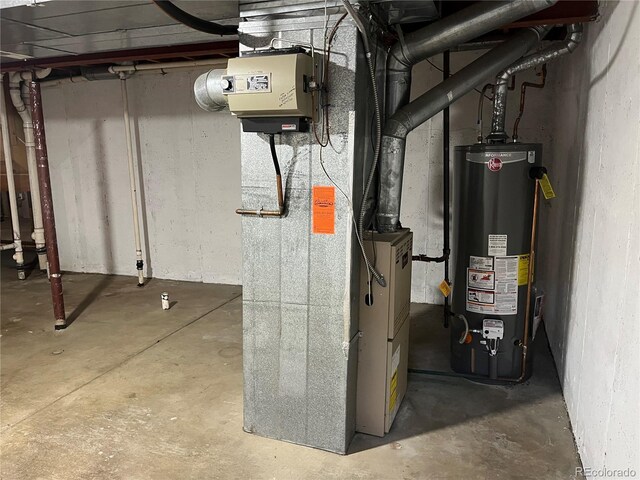 17969 E Brown Pl, Aurora, CO 80013 - utility room with gas water heater and heating unit